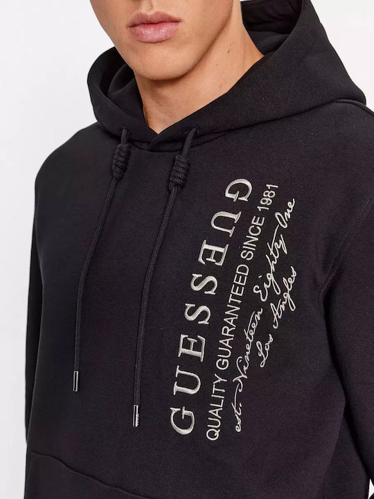 Guess Herren Sweatshirt mit Kapuze black