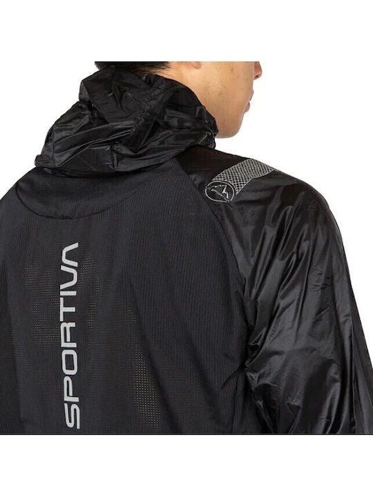 Blizzard Sportjacke Winddicht Schwarz