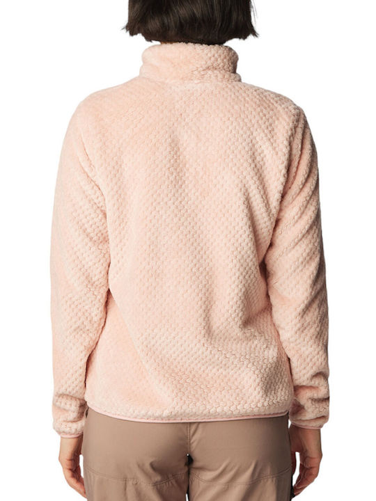 Women's Cardigan with Zipper Pink