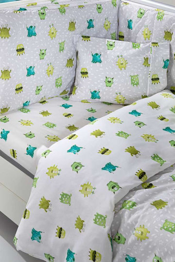 Saint Clair Baby Crib Bedding Set 3pcs Lime