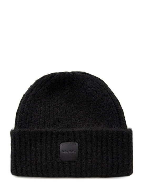 Beanie Γυναικείος Σκούφος Πλεκτός σε Μαύρο χρώμα
