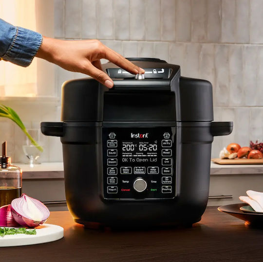 Instant Pot Duo Crisp Ultimate Lid Мултикукър 1500W с Капацитет 7лт Черен