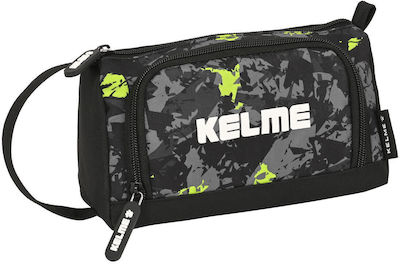 Kelme Fabric Black Pencil Case with 1 Compartment 32pcs