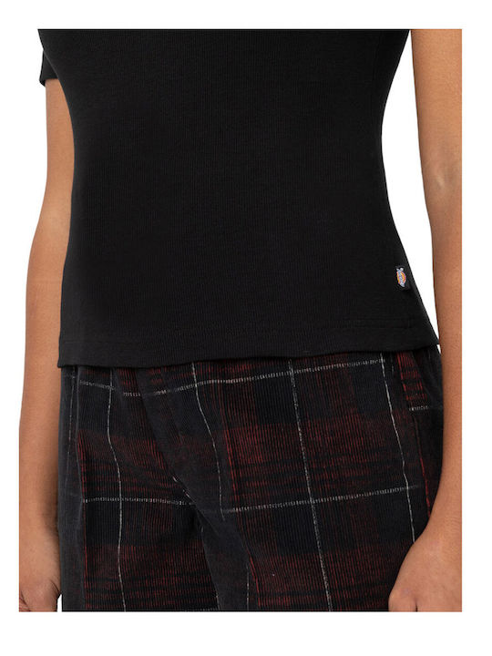 Marysville Women's Athletic Blouse Short Sleeve Black