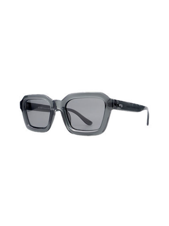 Vny Novo Men's Sunglasses with Gray Plastic Frame and Gray Polarized Lens SF-13781750