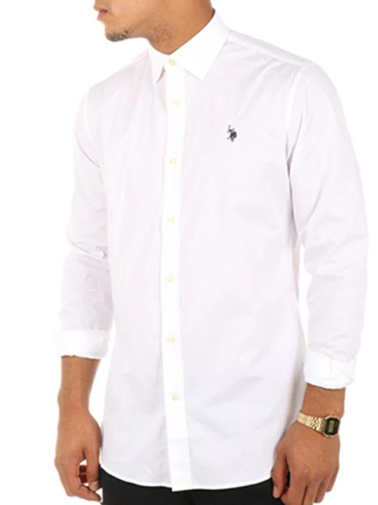 Zed Long Sleeve Slim Fit Shirt White