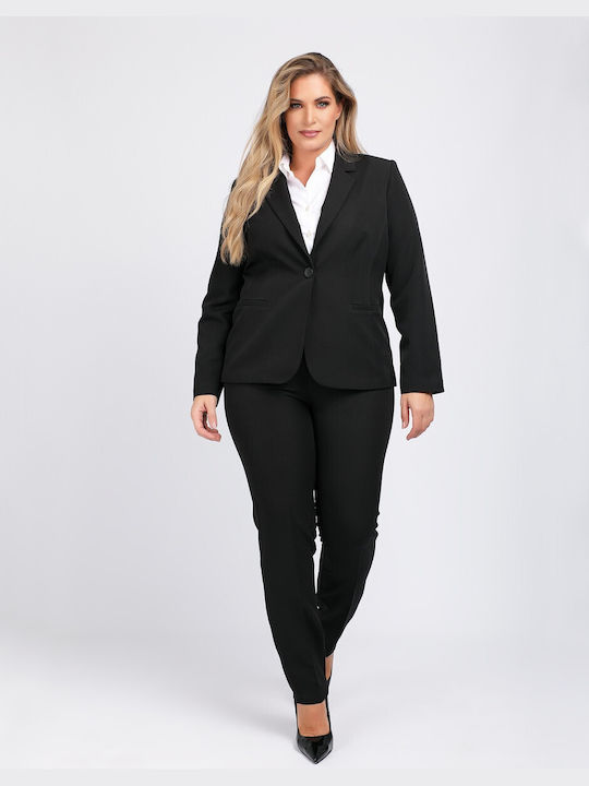 RichgirlBoudoir Women's Black Suit in Loose Fit