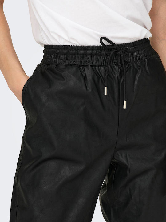 Mw Damen Stoff Hose Schwarz