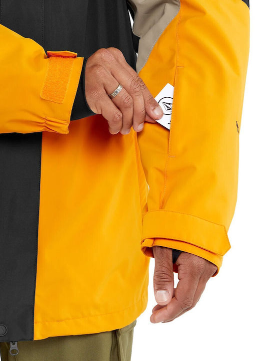 Volcom Vcolp G0452409-GLD Ανδρικό Μπουφάν για Σκι & Snowboard Μαύρο