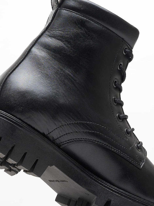 Leather Black Men's Boots