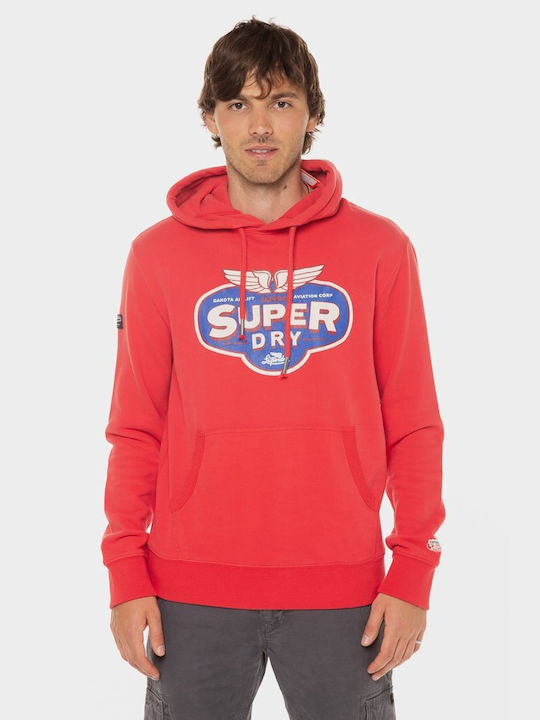 Superdry 'workwear Logo Graphic Rot mit Kapuze