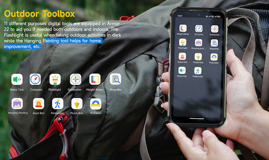 Ulefone Armor 22 Dual SIM (8/128GB) Ανθεκτικό Smartphone Μαύρο
