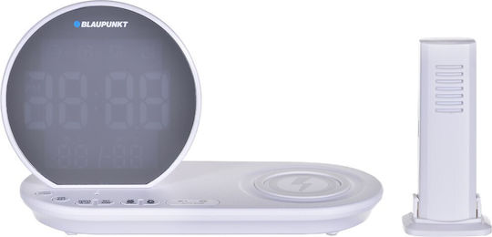 Blaupunkt Μαύρο Tabletop Digital Clock with Alarm, Radio and Wireless Charging CR85 Blaupunkt Μαύρο Tabletop Digital Clock with Alarm, Radio and Wireless Charging CR85