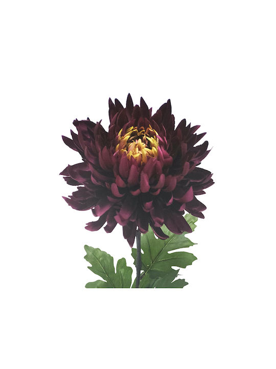 Zaros Artificial Decorative Branch Chrysanthemum Burgundy 81cm 1pcs