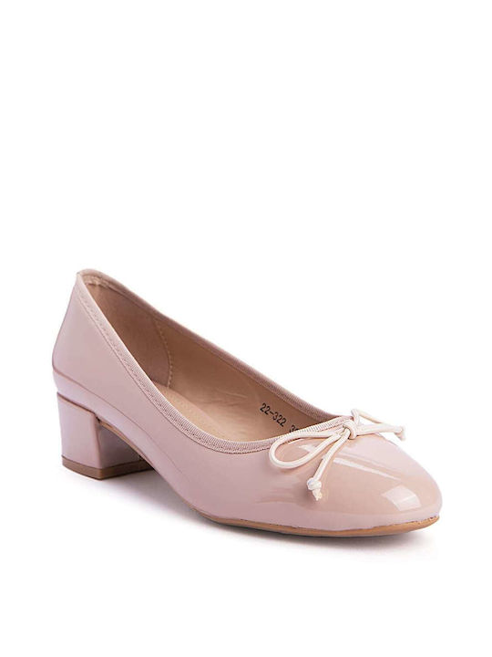 Keep Fred Synthetic Leather Beige Medium Heels