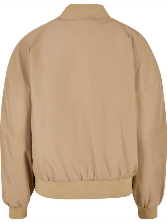 Kurz Damen Bomberjacke Beige