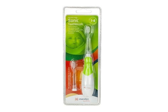 Meriden Kiddy Children's Electric Toothbrush with Chronograph for 1+ Years Green with Replacement Heads