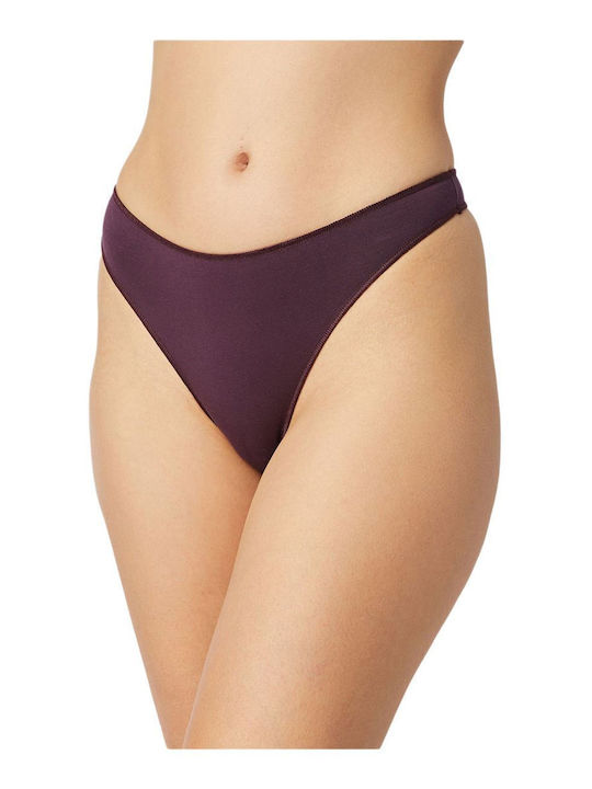 Fimelle Βαμβακερά Women's String 2Pack Purple