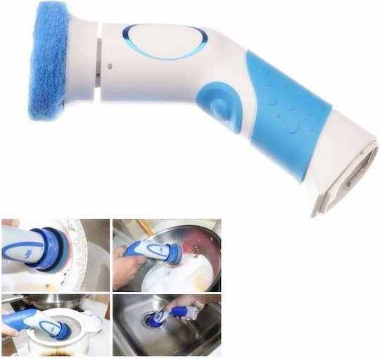 PKS160 Plastic Rotating Cleaning Brush with Handle Blue