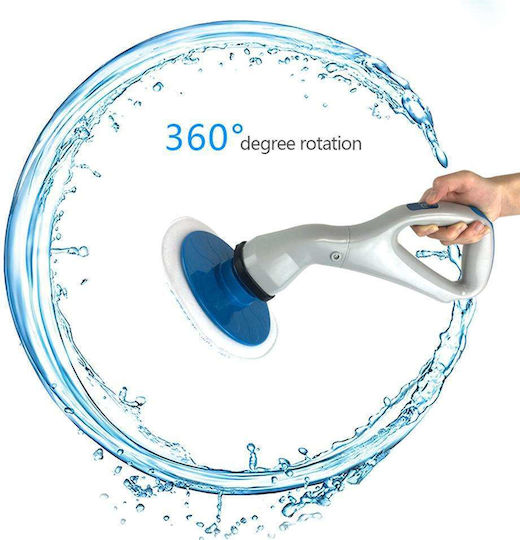 Muscle Scrubber Factory Plastic Rotating Cleaning Brush with Handle White
