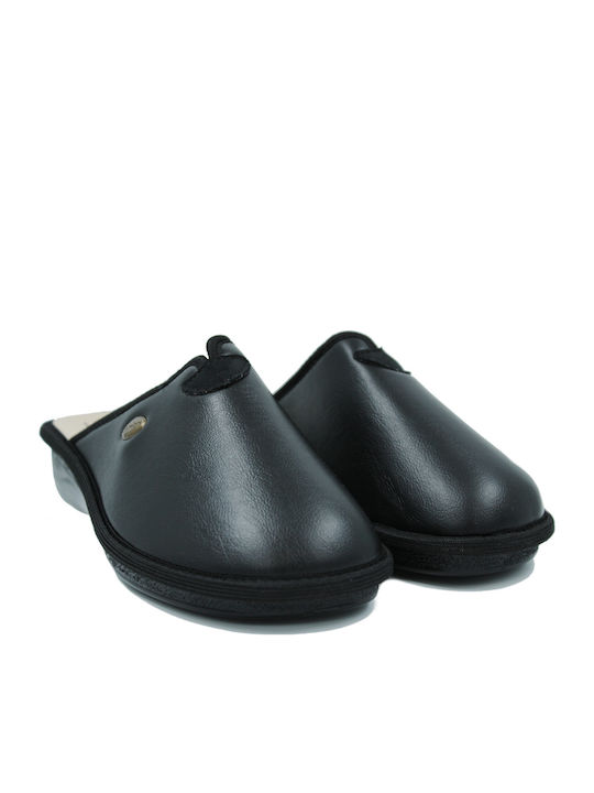 Anatomice Din Piele Papuci de Damă Negre