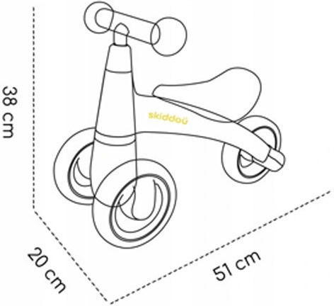 Skiddou Kids Balance Bike Blue