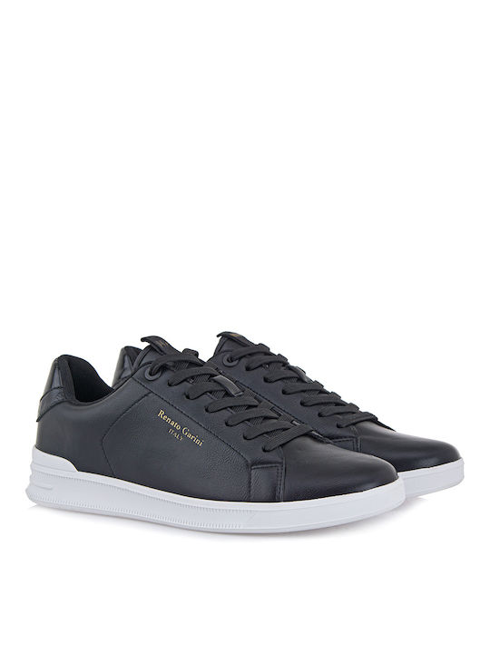 Renato Garini Herren Sneakers Black / Black Croco / White Outsole