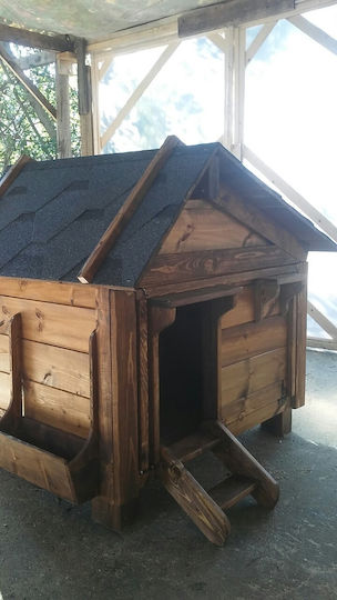 Molf's Hundehaus Hölzernes Außenbereich Braun