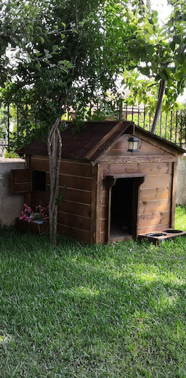 Molf's Hundehaus Hölzernes Außenbereich Braun