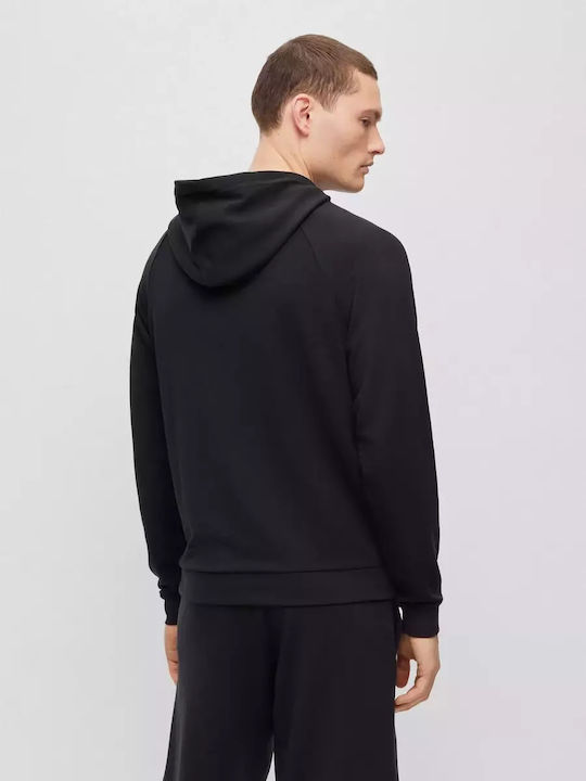 Hugo Boss Men's Sweatshirt Jacket with Hood Black