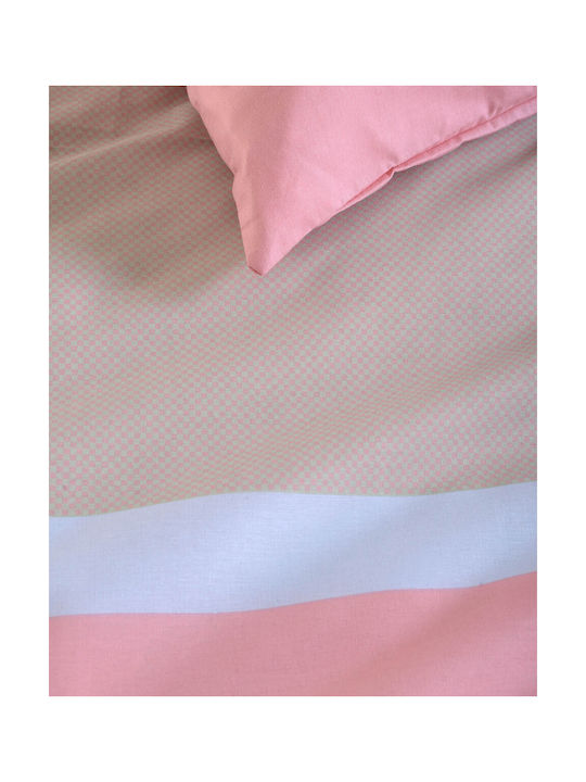 Rythmos Savoy Pillowcase Set with Envelope Cover Pink - Couple 50x70cm.