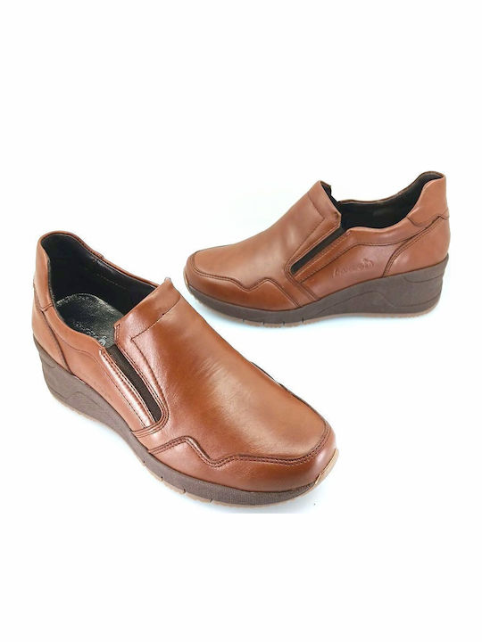 Women's Slip-On Leather Tabac Brown