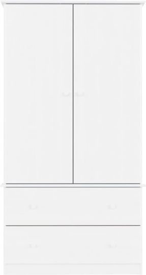 Doppeltür Kleiderschrank White 90x55x170cm