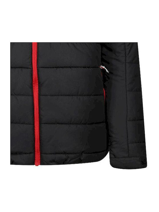 Regatta Men's Winter Puffer Jacket Black/Red