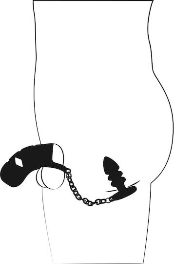 You2Toys με Πρωκτικό Βύσμα Κλουβί Πέους σε Μαύρο Χρώμα