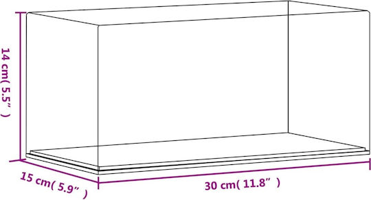 vidaXL Product Display Stand W30xD15xH14cm