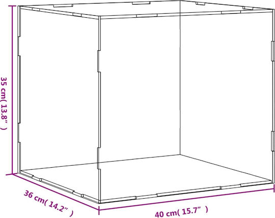 vidaXL Stand de Expunere a Produselor L40xA36xÎ35cm