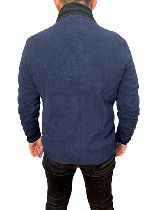 Ανδρική Ζακέτα Fleece Navy Blue