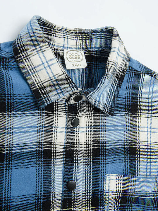 Cool Club Kids Checked Shirt Blue