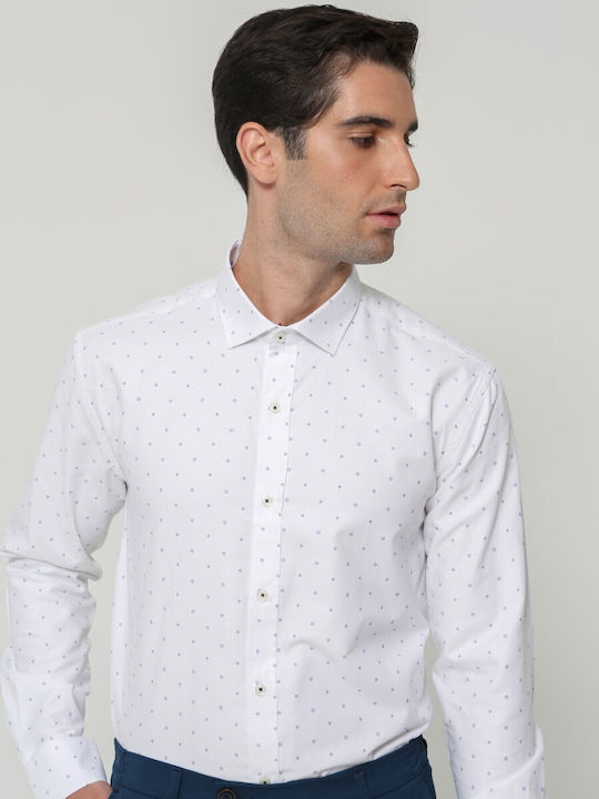 Tresor Men's Shirt Long Sleeve White