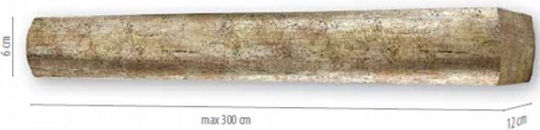Anartisi Curtain Pelmets Curtain Rod 291 with Single Rail 100cm Wooden