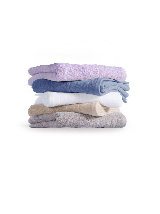 Nef-Nef Homeware Badehandtuch Fresh 80x160εκ. Grey 725 Gewicht 550gr/m²