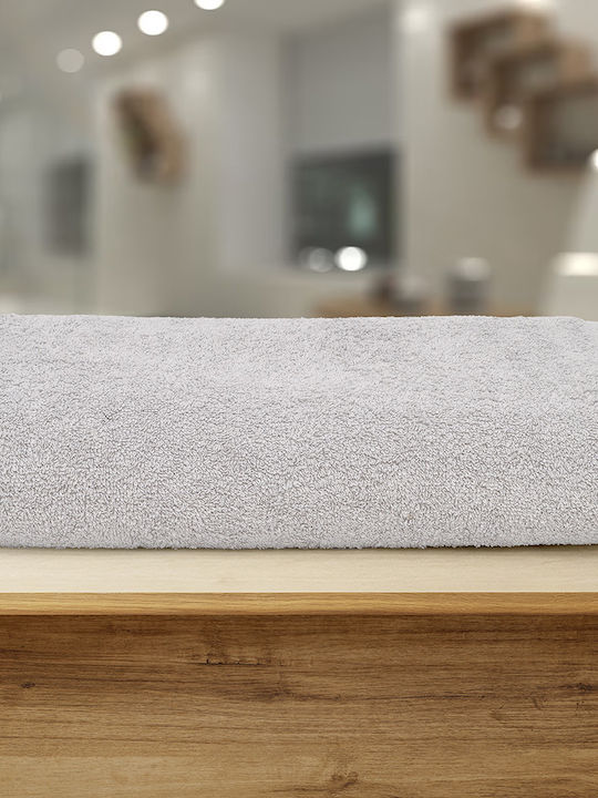 Lino Home Πετσέτα Σώματος Ruka 70x140εκ. Grey Βάρους 450gr/m²