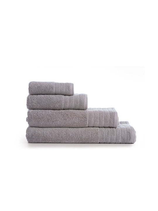 Nef-Nef Homeware Πετσέτα Σώματος Fresh 70x140εκ. Grey 725 Βάρους 550gr/m²