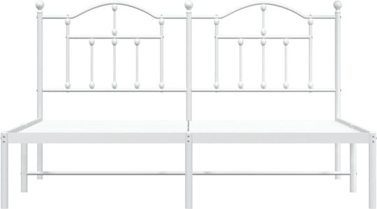 Bett Übergröße Metall White mit Latten für Matratze 160x200cm