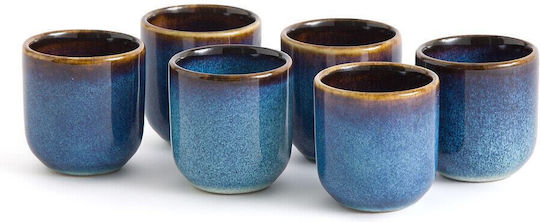 La Redoute Interieurs Eierbecher Keramik Blau 6pcs