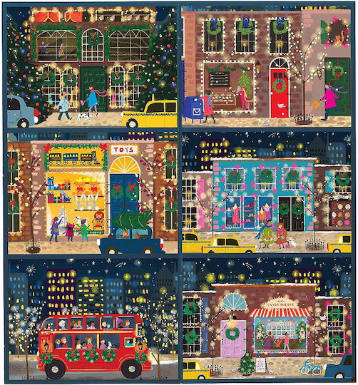 Galison Joy Laforme Winter Lights 12 Days Of Puzzles Holiday Countdown Παζλ Χριστουγεννιάτικο Διακοσμητικό 80τμχ