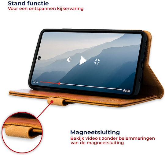 Rosso Element Pu Brieftasche Synthetisches Leder Braun (Galaxy Note 20)