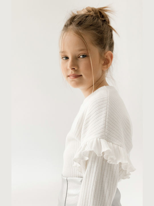 Alice Kids Blouse Long Sleeve White