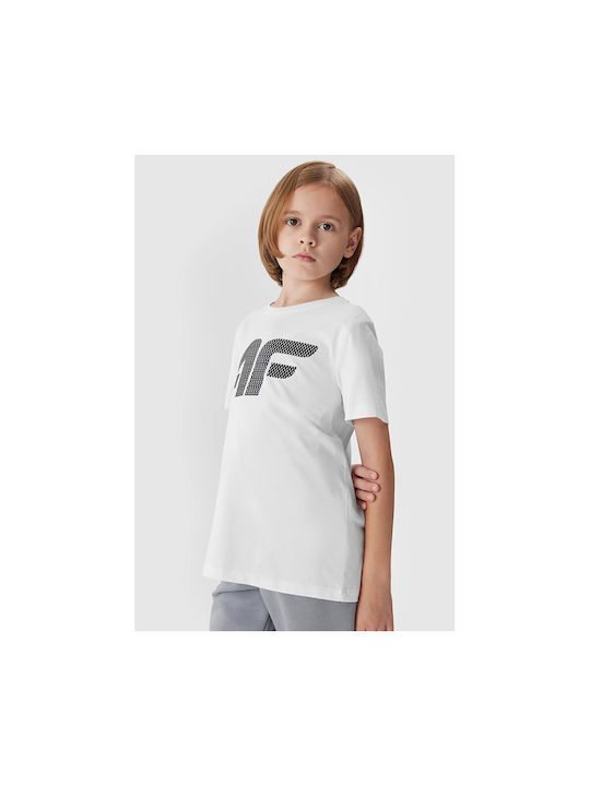 4F Kinder-T-Shirt Weiß